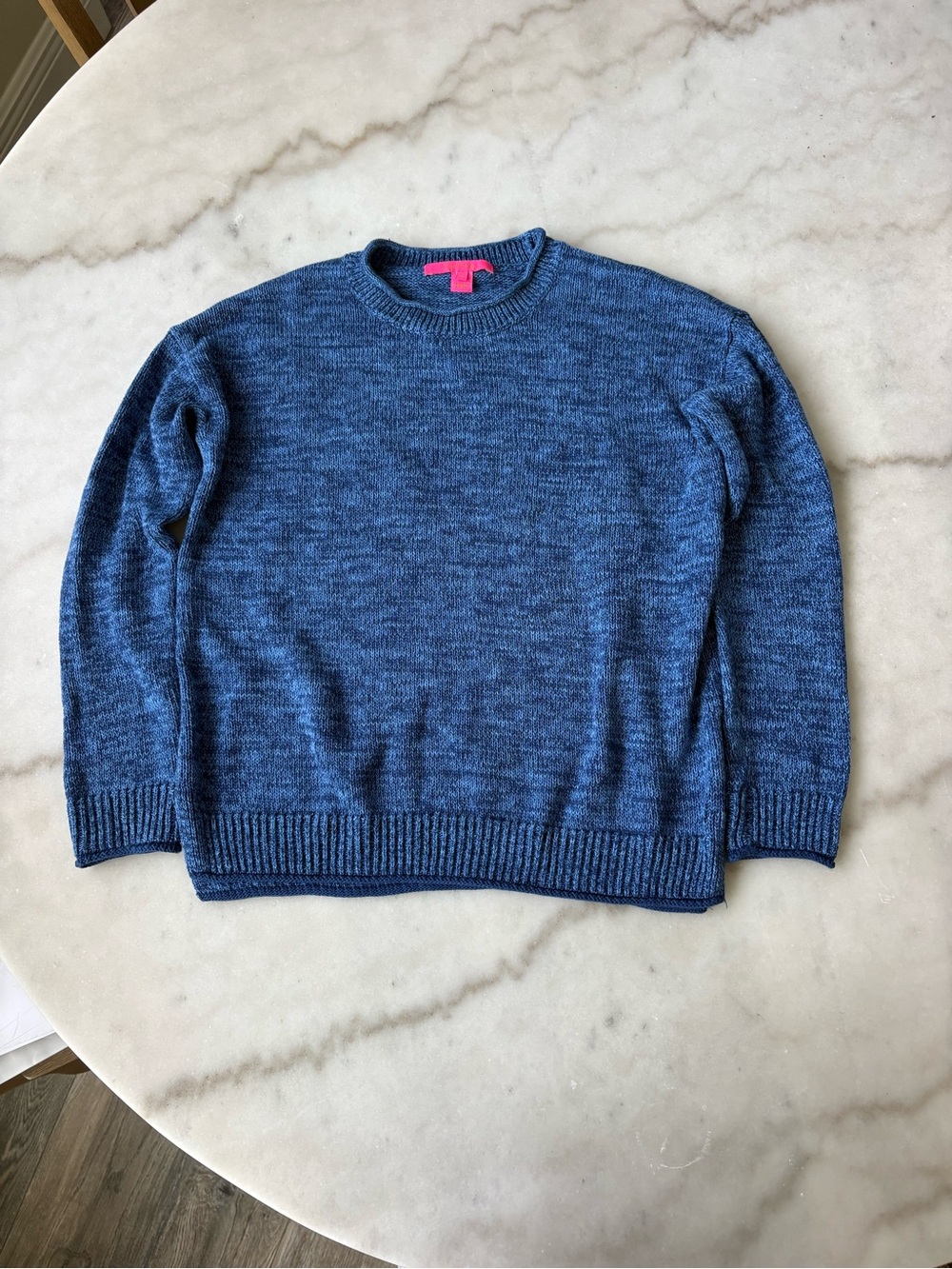 Lilly Pulitzer Bayport Sweater Navy Blue Marl Size Small Excellent Condition